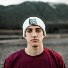 Load image into Gallery viewer, Made for the lake and life on the water, our perfect addition to your lake life attire, the white block logo toque.