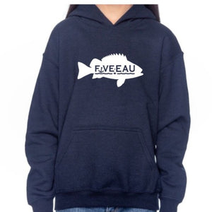 Five-Eau Youth Lucky Fishing Sweater in Navy