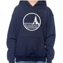 Load image into Gallery viewer, Five-Eau Youth Lighthouse Sweater in Navy