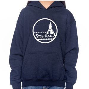 Five-Eau Youth Lighthouse Sweater in Navy