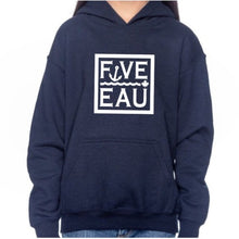 Load image into Gallery viewer, Five-Eau Youth Block Sweater in Navy