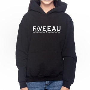 Five-Eau Youth Wave Sweater in Black